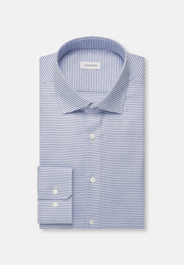 Regular Business shirt Structure in Light Blue |  Seidensticker Onlineshop