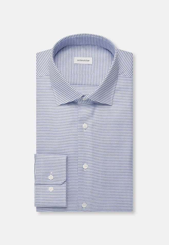 Regular Business shirt Structure in Light Blue | Seidensticker online shop