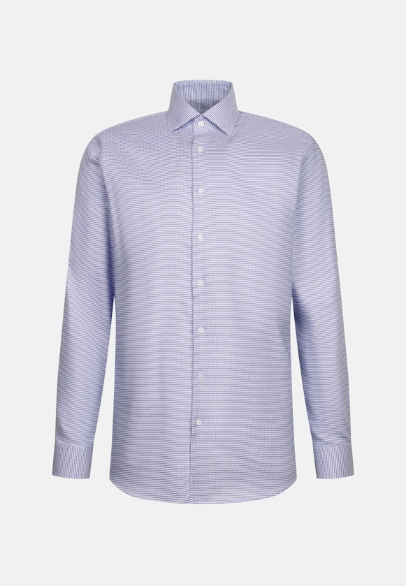 Regular Business shirt Structure in Light Blue |  Seidensticker Onlineshop