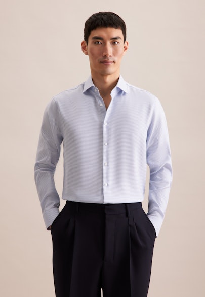 Regular Business shirt Structure in Green |  Seidensticker Onlineshop