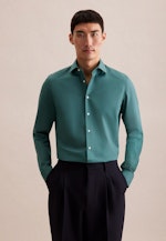 Slim Business Hemd Uni in Grün |  Seidensticker Onlineshop