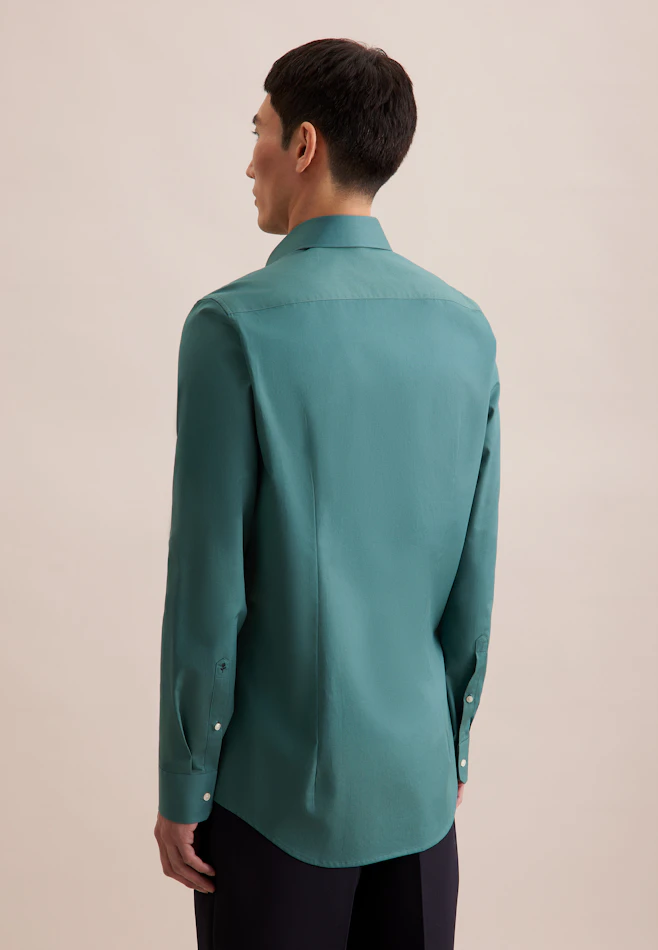 Slim Business shirt Uni in Green | Seidensticker online shop