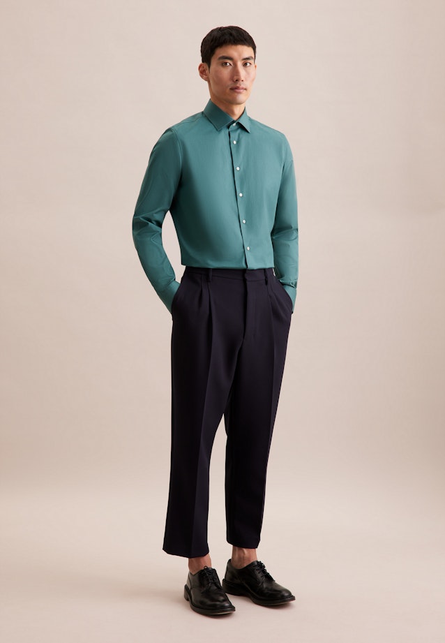 Slim Business Hemd Uni in Grün |  Seidensticker Onlineshop