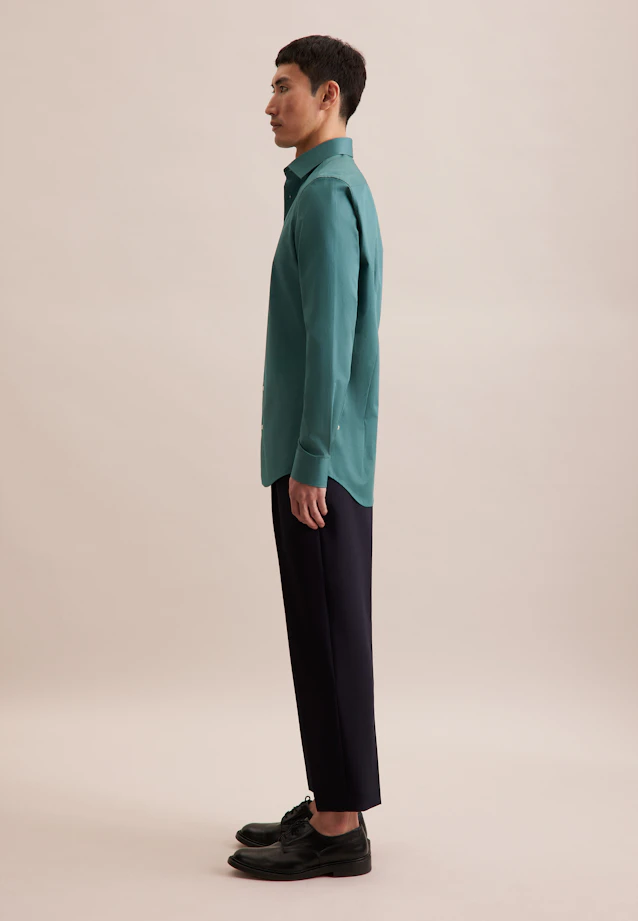 Slim Chemise d'affaires Uni in Vert |  Seidensticker Onlineshop