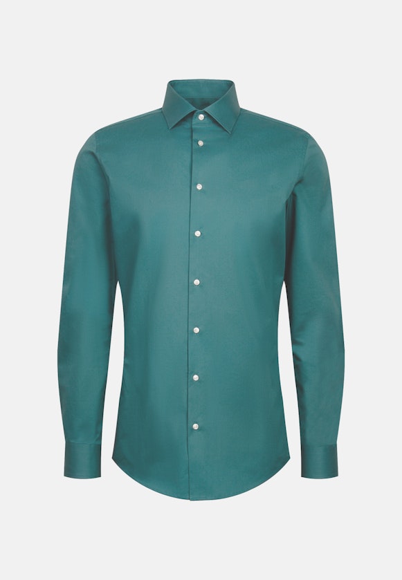 Slim Business Hemd Uni in Grün |  Seidensticker Onlineshop