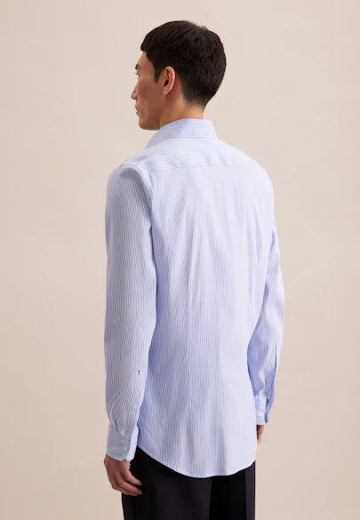 Slim Chemise Performance rayures in Bleu Clair |  Seidensticker Onlineshop
