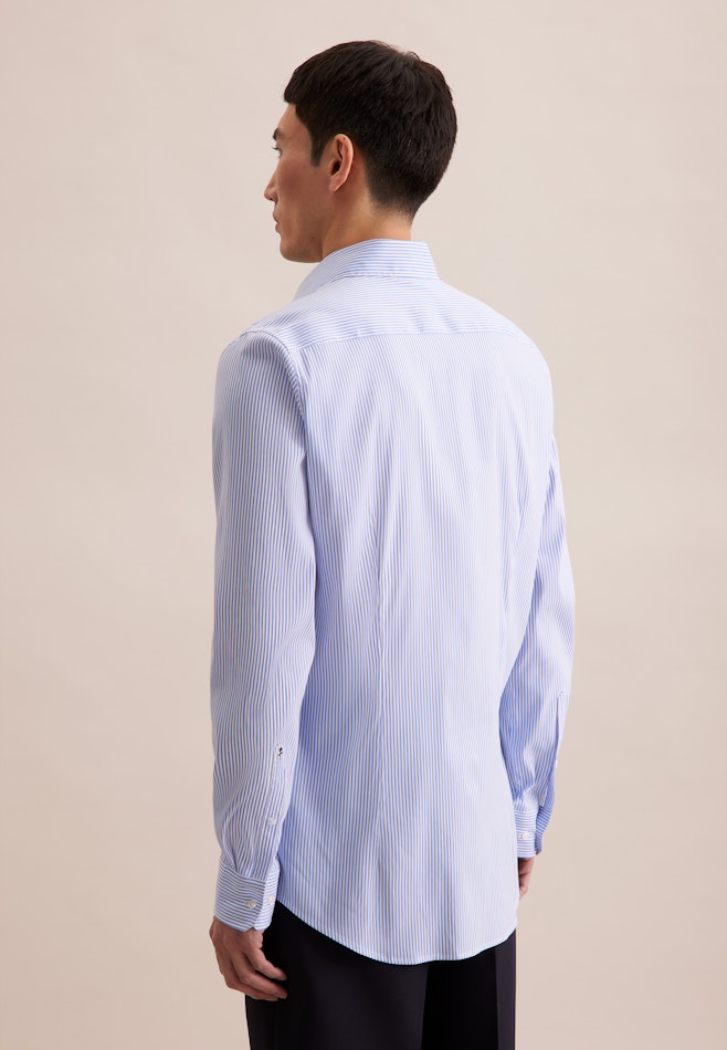 Slim Performance-Hemd Streifen in Hellblau | Seidensticker Onlineshop