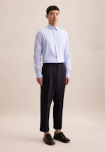 Slim Chemise Performance rayures in Bleu Clair |  Seidensticker Onlineshop