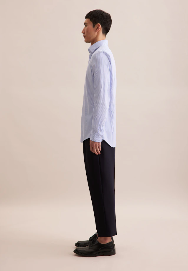 Slim Chemise Performance rayures in Bleu Clair |  Seidensticker Onlineshop