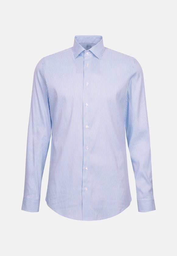 Slim Chemise Performance rayures in Bleu Clair |  Seidensticker Onlineshop
