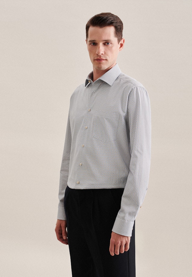 Regular Chemise d'affaires Imprimé in Marron |  Seidensticker Onlineshop