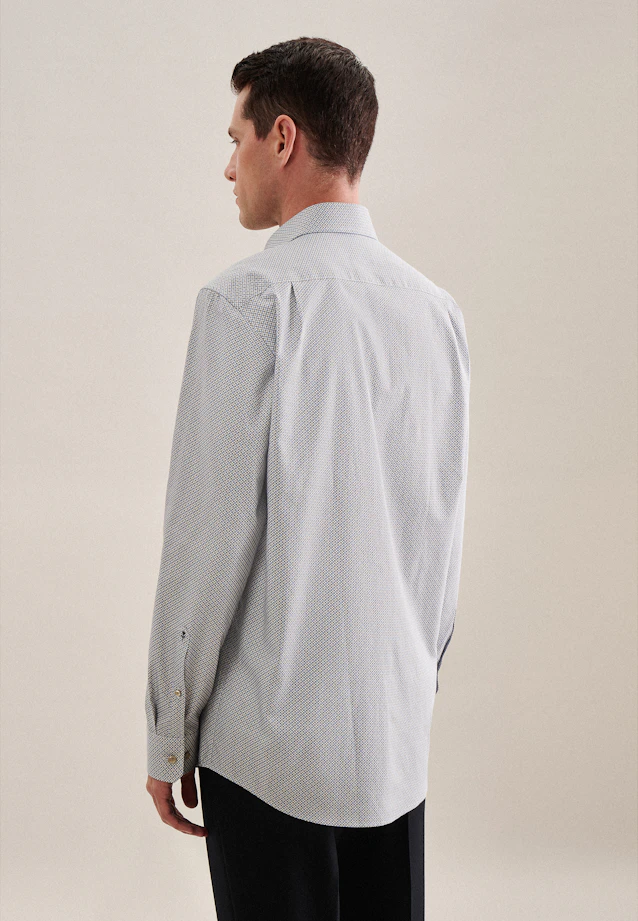 Regular Chemise d'affaires Imprimé in Marron |  Seidensticker Onlineshop