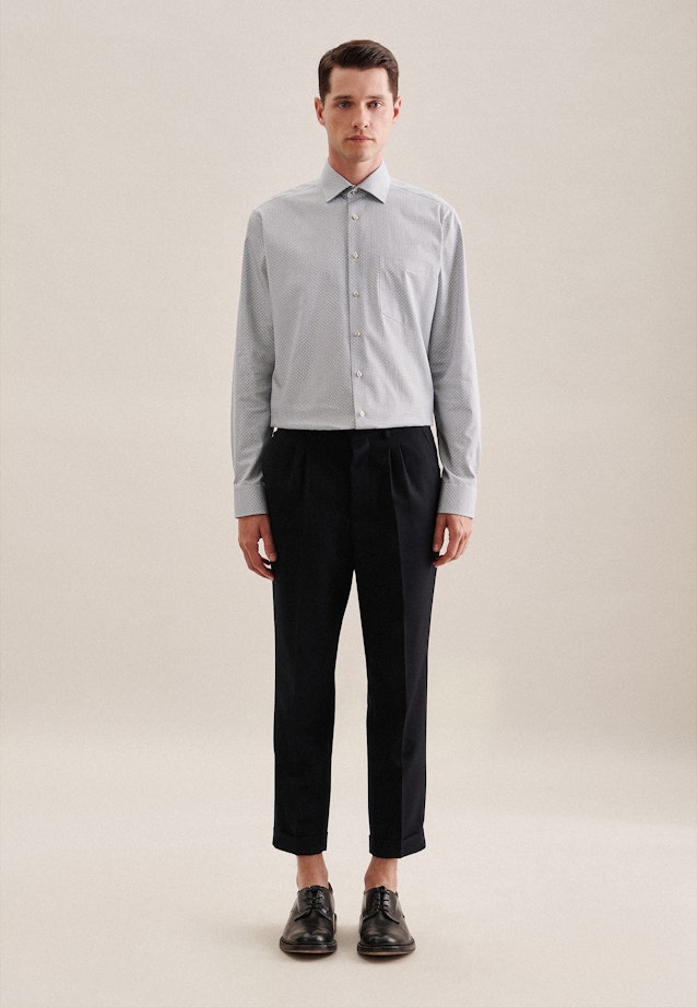 Regular Chemise d'affaires Imprimé in Marron |  Seidensticker Onlineshop