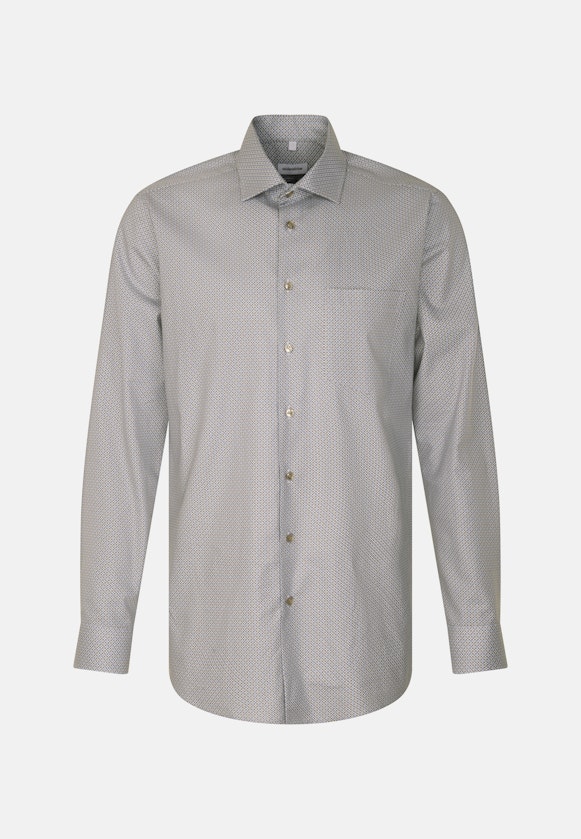 Regular Chemise d'affaires Imprimé in Marron |  Seidensticker Onlineshop
