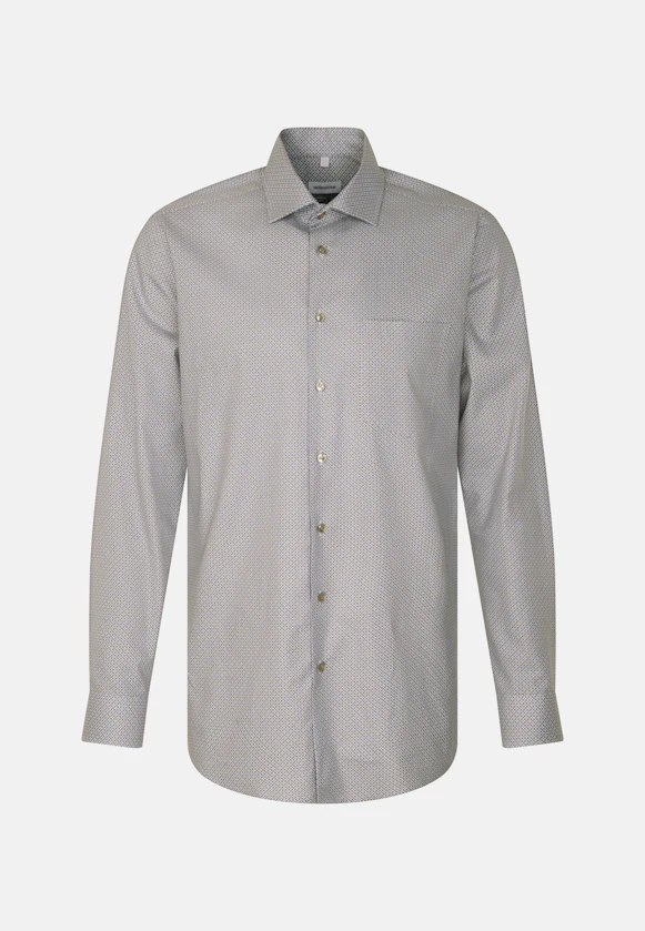 Regular Chemise d'affaires Imprimé in Marron |  Seidensticker Onlineshop