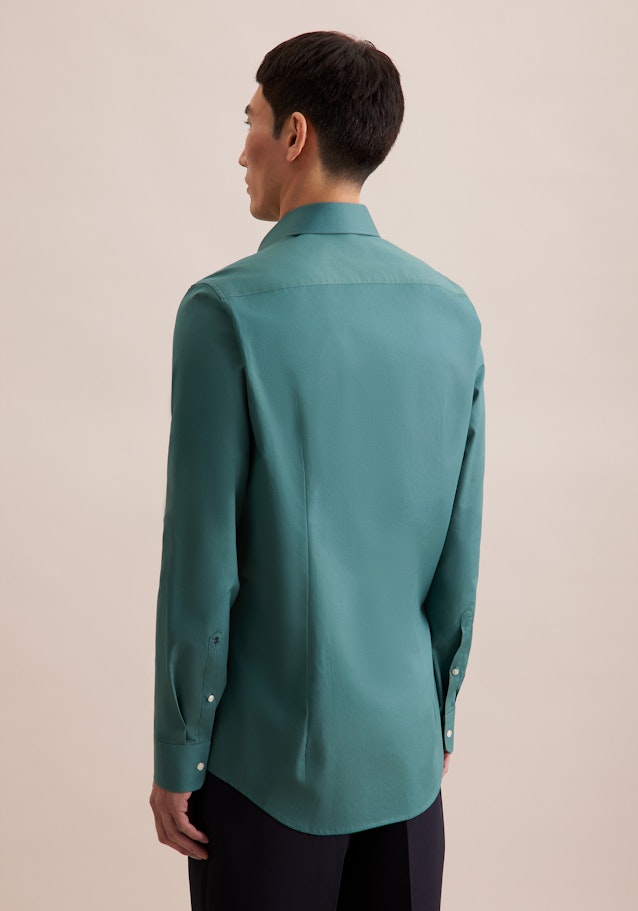 Shaped Chemise Business Uni in Vert | Seidensticker Onlineshop