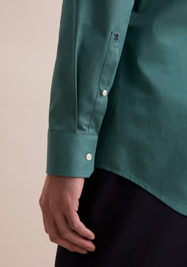 Shaped Chemise Business Uni in Vert | Seidensticker Onlineshop