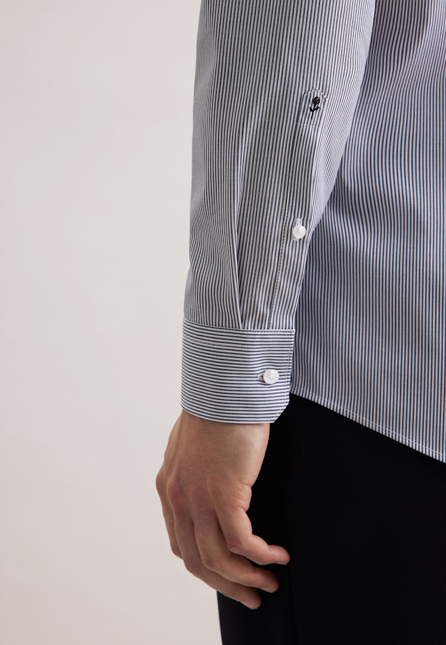 Regular Business shirt Stripe in Dark Blue |  Seidensticker Onlineshop