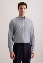 Regular Business Hemd Karo in Dunkelblau |  Seidensticker Onlineshop