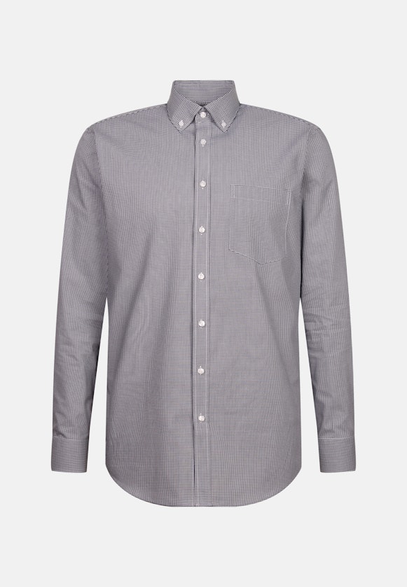 Regular Business Hemd Karo in Dunkelblau |  Seidensticker Onlineshop