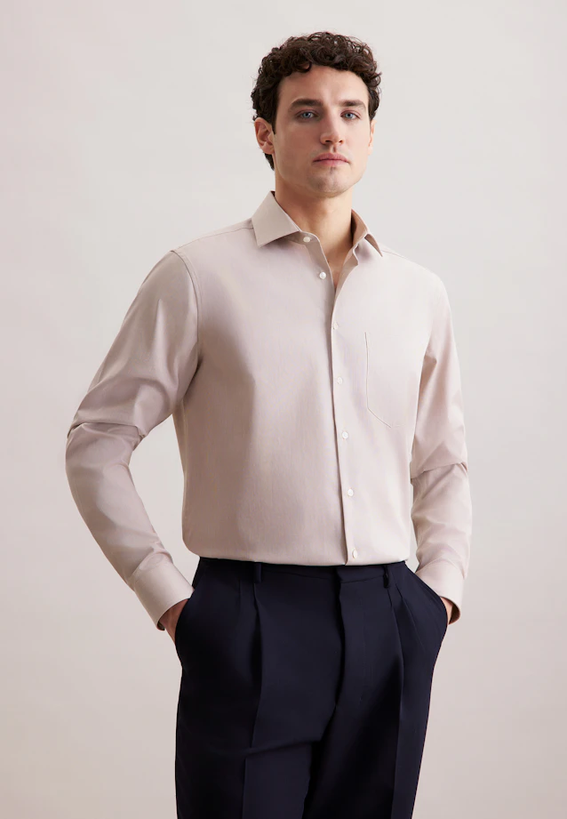 Regular Business Hemd Uni in Braun |  Seidensticker Onlineshop