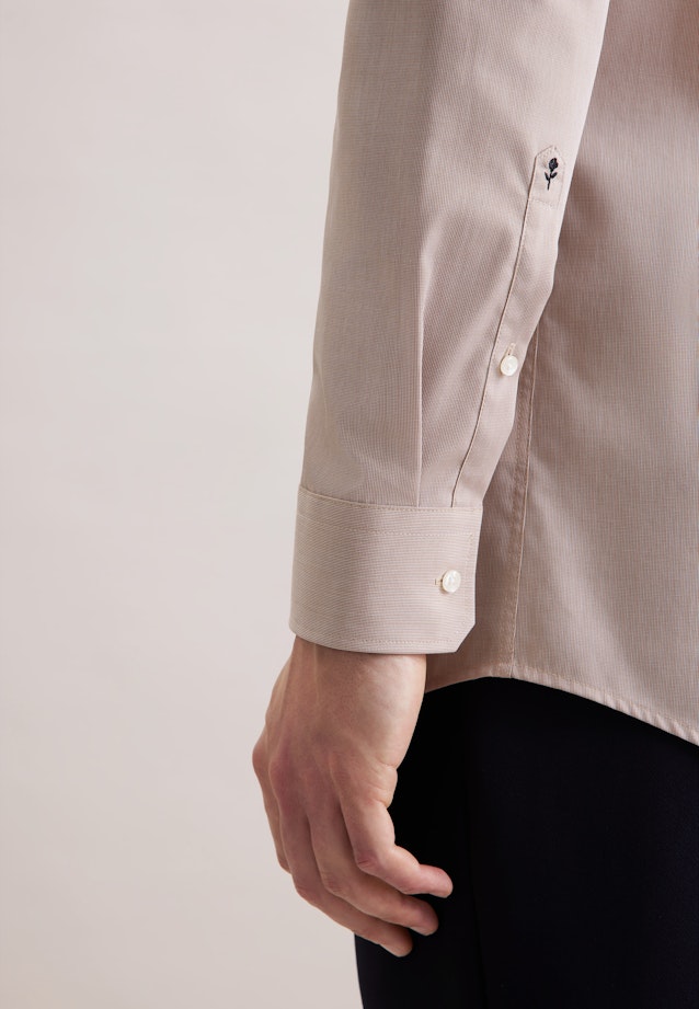 Regular Chemise d'affaires Uni in Marron |  Seidensticker Onlineshop