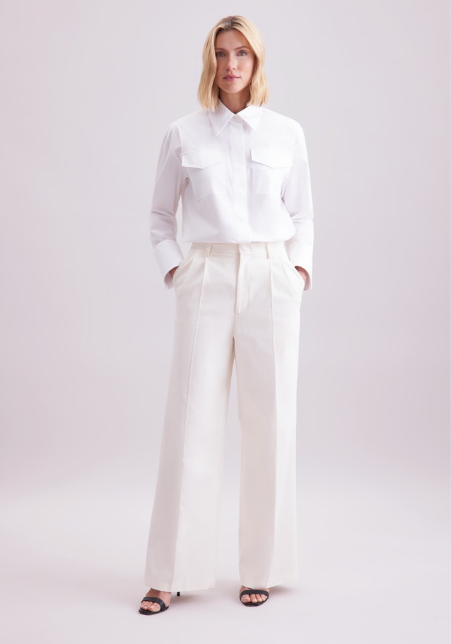 Regular Hose Uni in Ecru | Seidensticker Onlineshop