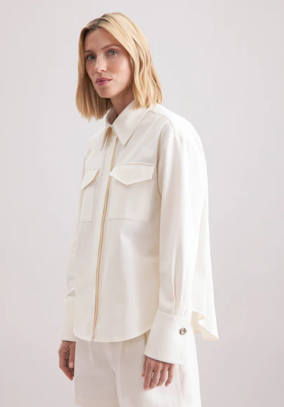 Chemisier chemise Uni in Ecru | Seidensticker Onlineshop