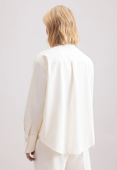 Hemdbluse Uni in Ecru |  Seidensticker Onlineshop