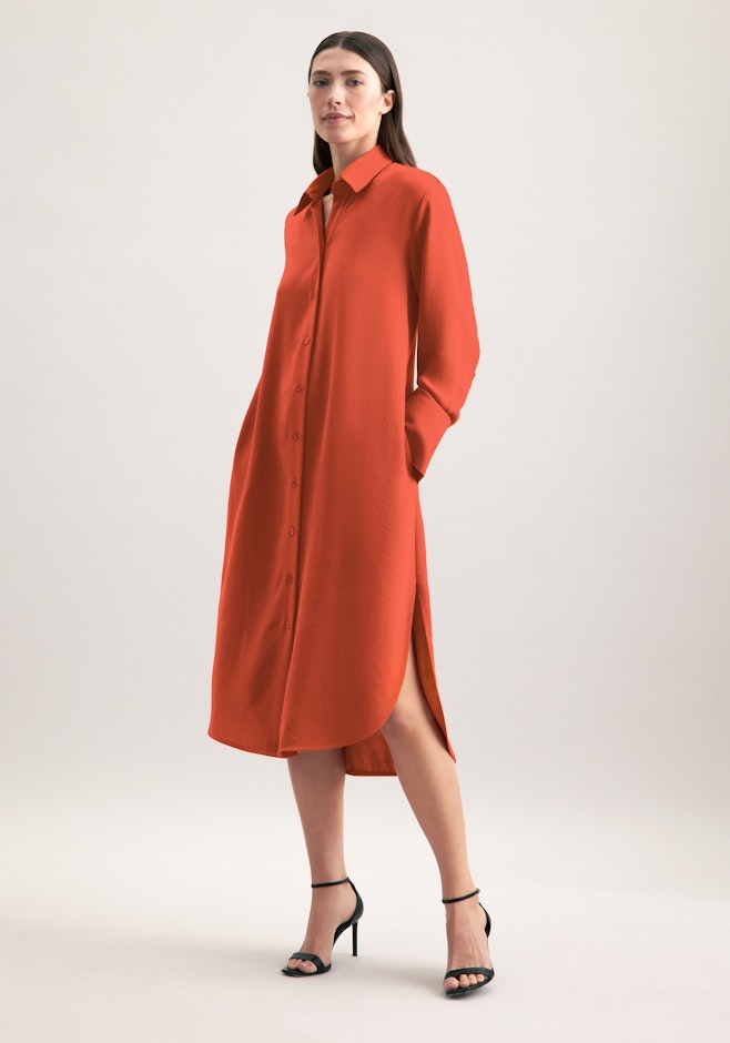 Kleid Uni in Orange | Seidensticker Onlineshop