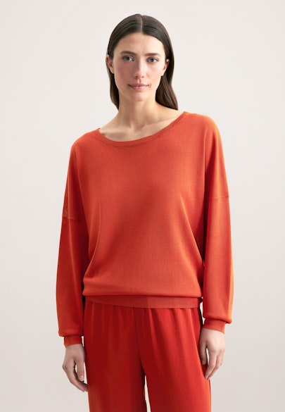 Regular Pullover in Orange |  Seidensticker Onlineshop