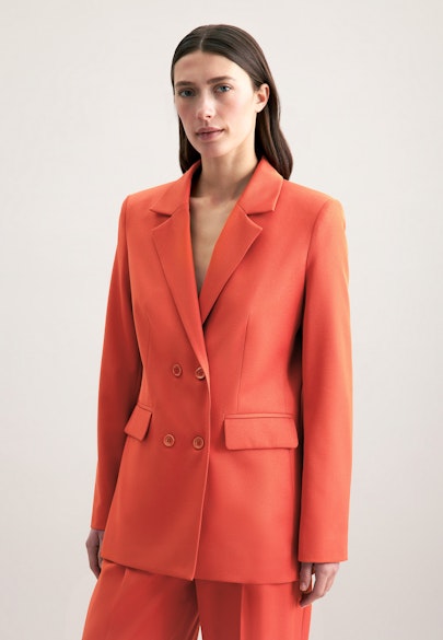 Regular Blazer Uni in Orange |  Seidensticker Onlineshop
