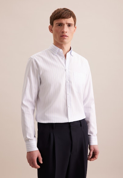 Regular Chemise d'affaires rayures in Bleu Clair |  Seidensticker Onlineshop