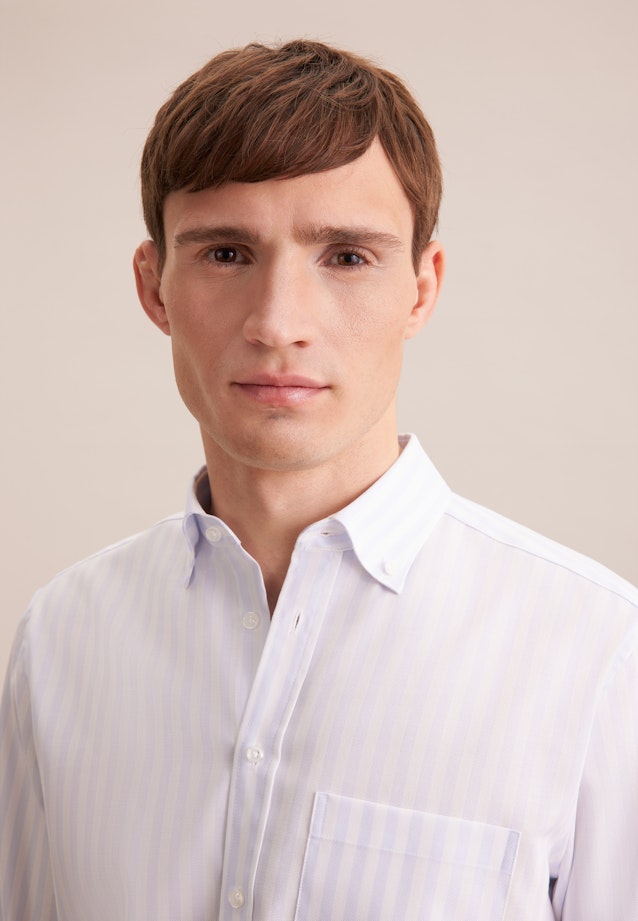 Regular Business Hemd Streifen in Hellblau |  Seidensticker Onlineshop