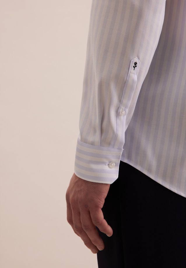 Regular Business Hemd Streifen in Hellblau |  Seidensticker Onlineshop