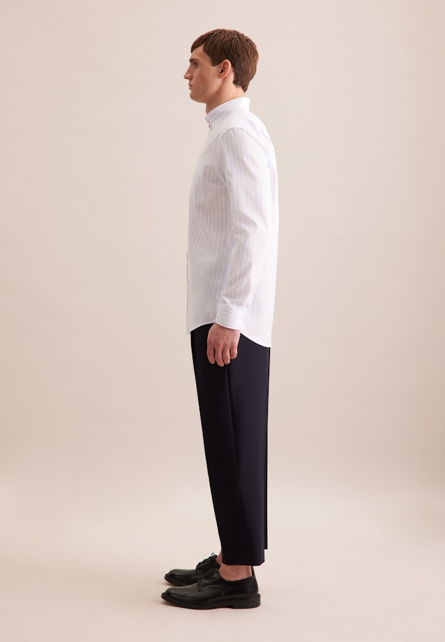 Regular Business Hemd Streifen in Hellblau |  Seidensticker Onlineshop