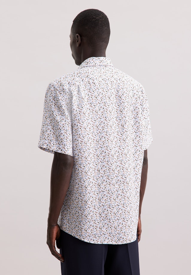 Regular Business Hemd Print in Beige |  Seidensticker Onlineshop
