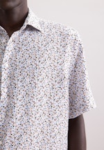 Regular Business Hemd Print in Beige |  Seidensticker Onlineshop