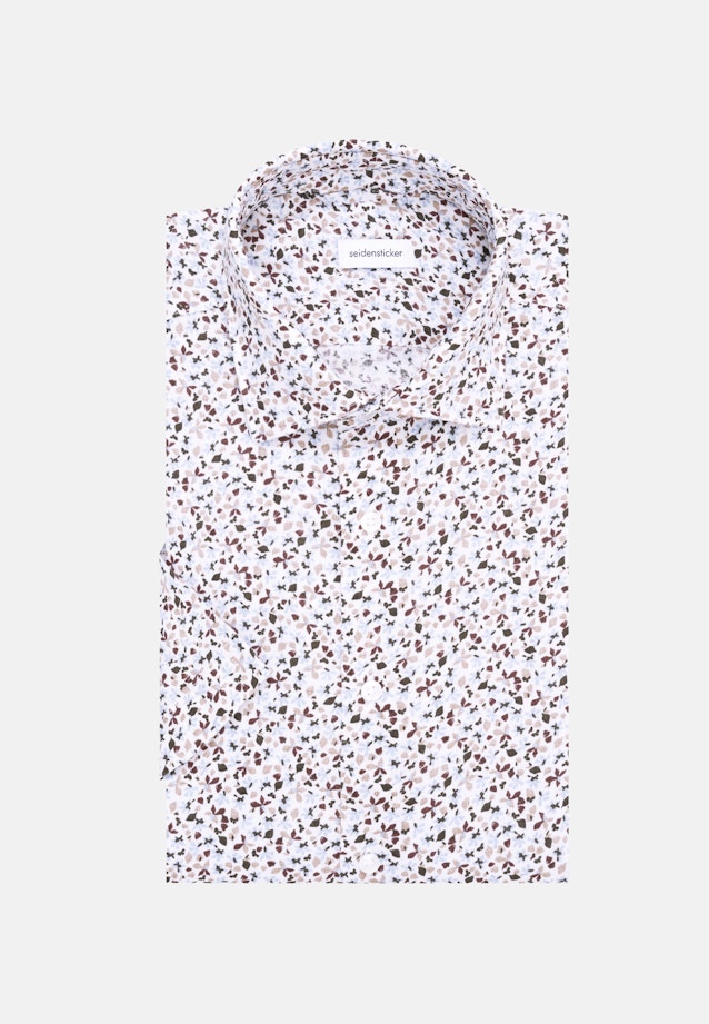 Regular Business Hemd Print in Beige |  Seidensticker Onlineshop