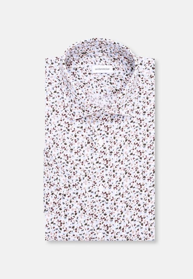 Regular Business Hemd Druck in Beige |  Seidensticker Onlineshop