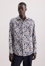 Slim Business Hemd Floral in Braun |  Seidensticker Onlineshop