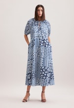 Kleid Druck in Mittelblau |  Seidensticker Onlineshop