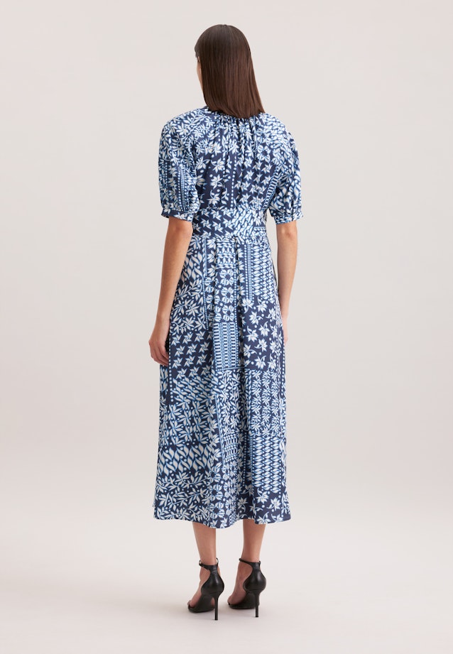 Kleid Druck in Mittelblau |  Seidensticker Onlineshop