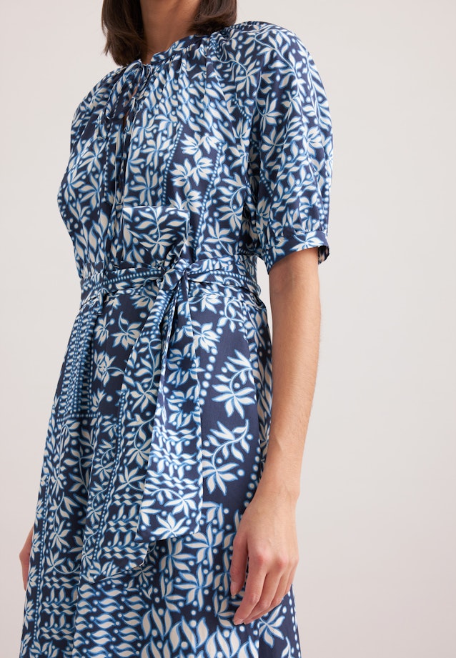 Kleid Druck in Mittelblau |  Seidensticker Onlineshop