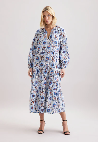 Robe Imprimé in Ecru |  Seidensticker Onlineshop