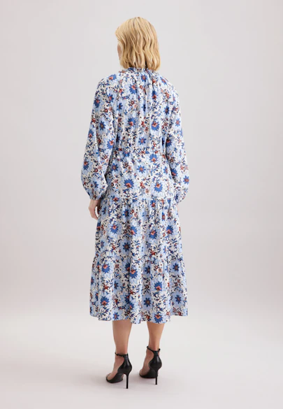 Kleid Druck in Ecru |  Seidensticker Onlineshop