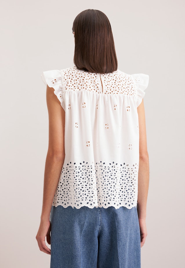 Shirtbluse Borduursel in Ecru |  Seidensticker Onlineshop