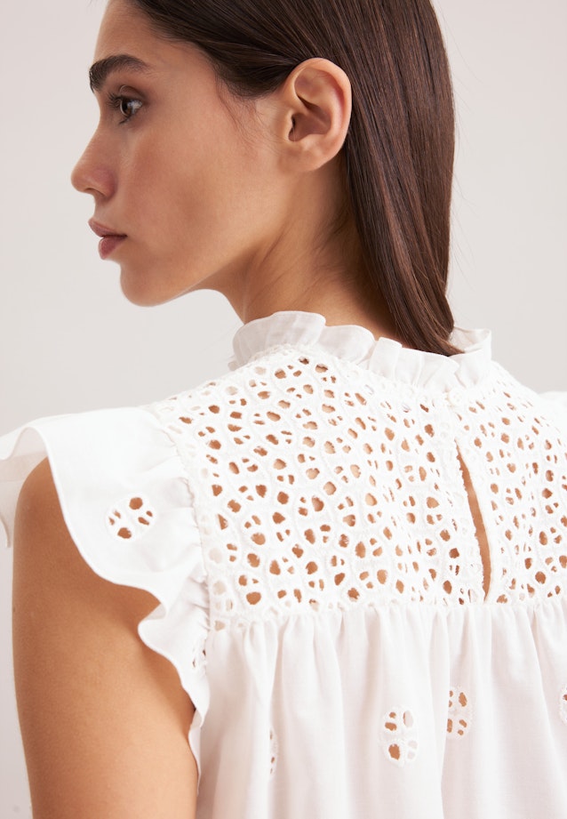 Shirtbluse Borduursel in Ecru |  Seidensticker Onlineshop
