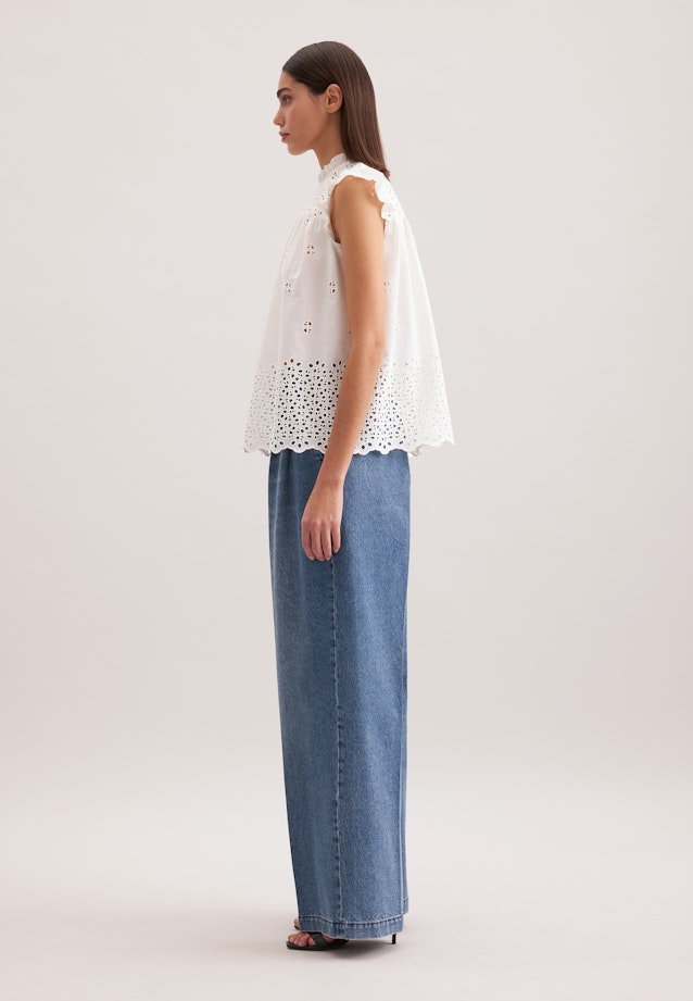 Shirtbluse Borduursel in Ecru |  Seidensticker Onlineshop