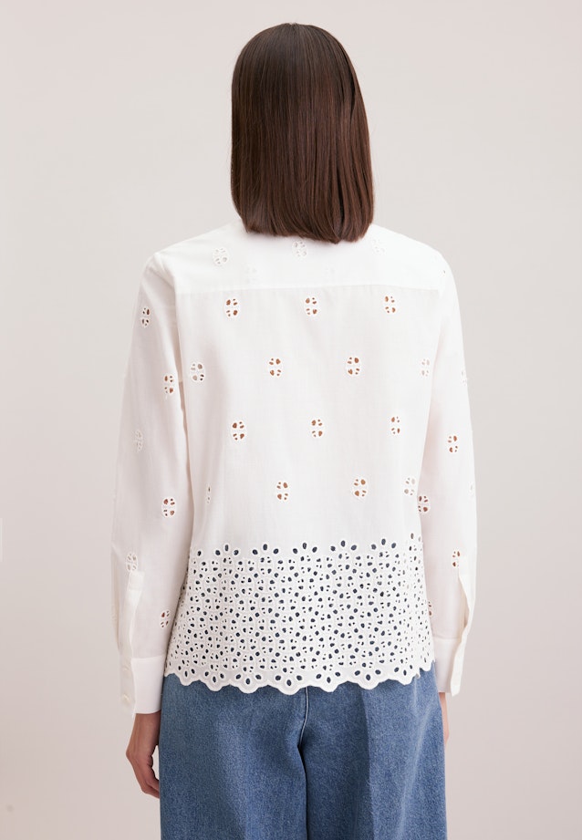Hemdbluse Stickerei in Ecru |  Seidensticker Onlineshop
